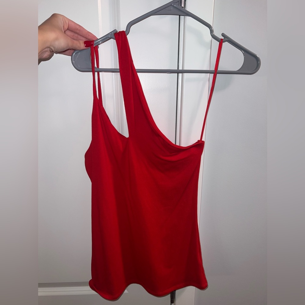 Express One Shoulder Cut Out Top